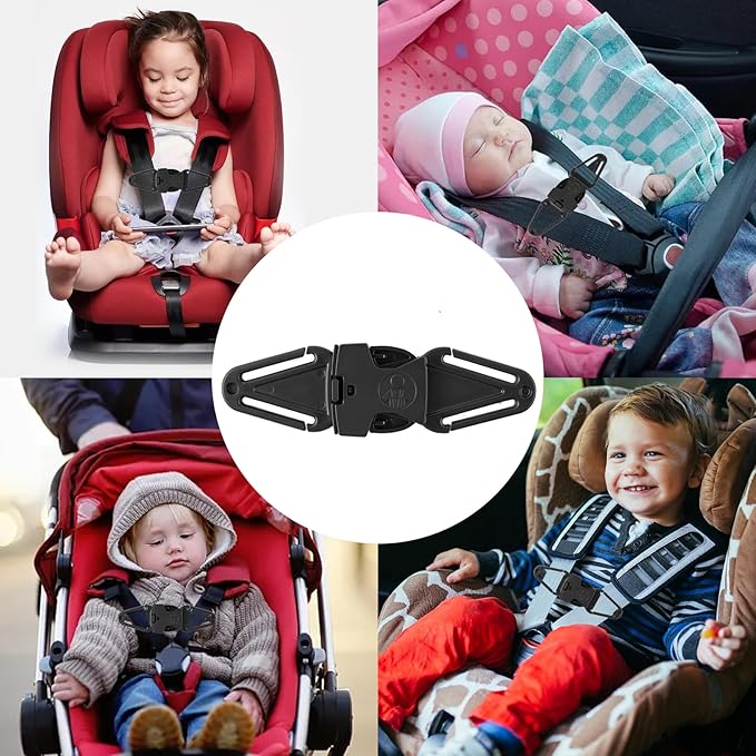 Anti Escape Safety Clip Baby Harness Chest Clips, Chest Strap Lock Prevent Children/Kids(Under 1.5 Years Old) Taking Their Arms Out of High Chairs/Strollers/Reins(2 Pack)