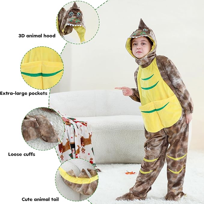MICHLEY Adorable Animals Cosplay Costume for Kids 3-12Years Soft Breathable & Skin Friendly Halloween Birthday Party