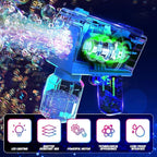 Eaglestone Bubble Gun for Kids 2 Packs, Automatic Bubble Machine, 10-Hole Bubbles Wands Blaster for Toddlers with LED Lights & Solution, Easter, Party Favor, Outdoor Toys for Boys & Girls