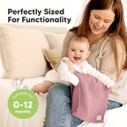 KeaBabies Organic Cotton Burp Cloths Baby Girl, Boy - 6-Pack Large Burping Clothes for Babies, Spit Up Rags, Super Soft & Absorbent Newborn Wash Towels, Gender Neutral, Non-Shrink (Stria, Mauve)