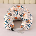 Nursing Pillow for Breastfeeding,Ergonomic Baby Feeding Pillows with Removable Washable Cotton Slipcover, Adjustable Waist Strap,Plus Size,More Support for Mom and Baby(Lion)