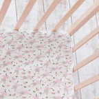 HonestBaby Unisex-Baby Fitted Crib Sheets Set Standard Mattress, 100% Organic Cotton Baby Boys, Girls, Neutral, 1 Pack - Light Gray Heather, One Size