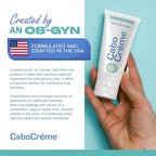 CaboCréme Extra Strength Cabbage Breast Cream - 2X Strength for Engorgement Relief and Breastfeeding Weaning Support - Dry Up Breast Milk - OB-GYN Created & Breastfeeding Mother-Approved - 2 oz