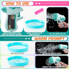 ShinyRelief 4 Pack Wedding Bubble Guns 32 Holes with Light, 4 Bottles Solution, Romantic Bubble Maker for Outdoor Ceremony, Wedding Party Favors, Photo Props, Reception Entertainment (Green)