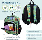 Wildkin 12-inch Kids Backpack – Padded, Adjustable, Ideal for Daycare & Travel - Wild Animals