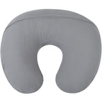 Onacosht Muslin Nursing Pillow Cover Soft 100% Cotton Feeding Pillow Slipcover Fits Standard Infant Nursing Pillow for Baby Boy and Girl, Grey