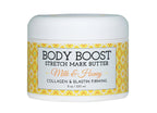 Body Boost Milk & Honey Stretch Mark Butter- Safe for Pregnancy and Nursing- Repair Stretch Marks and Scars- Paraben, Phenoxyethanol Free