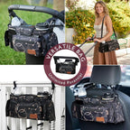 Momcozy Universal Stroller Organizer with Insulated Cup Holder Detachable Phone Bag & Shoulder Strap, Fits for Stroller like Uppababy, Baby Jogger, Britax, BOB, Umbrella and Pet Stroller