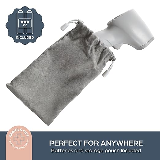 Dreambaby Infrared No Contact Baby Thermometer for Forehead - Digital Display, Fever Alert, Memory Stores 20 Readings, Includes Storage Bag, for Adults and Kids