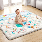 Premium Foam Baby Play Mat 50x50 Playpen Mat Thicker Cushioned Crawling Mat Waterproof Baby Floor Play Mat Non-Slip Activity Mat for Baby and Toddlers Infants Play & Tummy Time(50x50, Car)