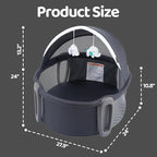 Pamo babe Portable Bassinet and Play Space Baby Dome with Toys and Canopy Travel Crib for Newborn