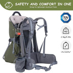 WIPHA Baby Backpack Carrier, Comfort Toddler Carrier Hiking Backpack with Canopy, Adjustable Lightweight Child Carrier