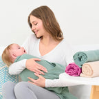 Baby Muslin Swaddle Blanket for Boys and Girls,4-Pack Breathable and Skin-Friendly,Wrap Soft Silky Cotton Muslin Swaddle Blankets (Rose Pink)