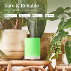 ASAKUKI Essential Oil Diffuser, 5-in-1 Quiet Humidifier, Home Fragrance Aroma Diffuser with 7 LED Color Changing Light and Auto-Off Switch (Pure White)