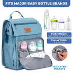 PILLANI Baby Diaper Bag Backpack - Large Bag for Boys & Girls, Waterproof Diaper Backpack - Travel Diaper Bags w/Changing Pad, Baby Registry Search & Shower Gifts - Essentials Must Haves Newborn Stuff