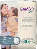 Bambo Nature Hypoallergenic Training Pants, Premium Eco-Labeled Training Pants, Totally Chlorine-Free, Skin Friendly - Size 6 (190 Count)