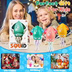 USB Rechargeable Dancing Octopus Baby Toy - Electric Crawling & Tummy Time Toy, Magical Musical Squid, Stress-Relief Desk Decor - Birthday for Kids Ages 1 2 3 4 5 6, Boys (Green)