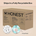 The Honest Company Clean Conscious Diapers for Delicate Skin | Up to 100% Leakproof | Hypoallergenic, Fragrance Free | Gender Neutral | Super Club Box, Size 1 (8-14 lbs), 136 Count (Prints May Vary)