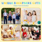 SUN EIGHT Toddler Backpack for Boys & Girls - Lightweight Kids Backpack for Preschool,Kindergarten & Travel,Cute Animal Design,Durable Small School Bag for Daycare (Ages 2-5)