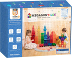 182PCS Premium MagneticTiles, MagnetTiles, STEM AUTHENTICATED,MEGA MagnetTiles, Magnetic Blocks, Magnetic Building Blocks, Magnets for Kids, MagneticTile Toy Boys Girls Age 3 4 5 6 7 8
