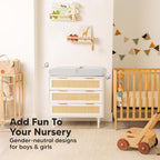 2-Pack Organic Changing Pad Covers for Girl,Boy, Neutral - 100% Cotton Changing Table Pad Cover,Soft Baby Nursery Diaper Changing Pad Sheets,Contour Changing Pads Liners,Change Pad Cover (French Gray)