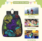 Colorful Monster Truck Toddler Backpack Waterproof Mini Backpack Boys/Girls Cute Small Kindergarten Pre School Bag