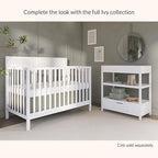 Dream On Me Ivy Baby Changing Table – Compact Modern Changing Station with Spacious Drawer & 2 Open Shelves, New Zealand Pinewood, Easy-to-Clean Non-Toxic Finish, Space-Saving Nursery Storage – White