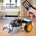 OSOYOO 2WD Robot Car Starter Kit for Arduino, Intelligent and Educational Kit for Adults, Remote Controlled App Educational Motorized Robotics for Building Programming Learning How to Code