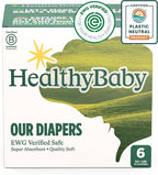 Our Diapers | EWG Verified Safe & Plant-Based Diapers | Leak Protection | Soft Organic Cotton Shell | Chlorine-Free Diaper for Sensitive Skin | Size 6 (Over 32 lbs) 34 Count