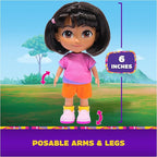 Dora, Best Friends Dora & Boots Set, 6-inch Doll with Clothes, Backpack & Boots Toy Figure, Kids Toys for Girls & Boys Ages 3 and Up