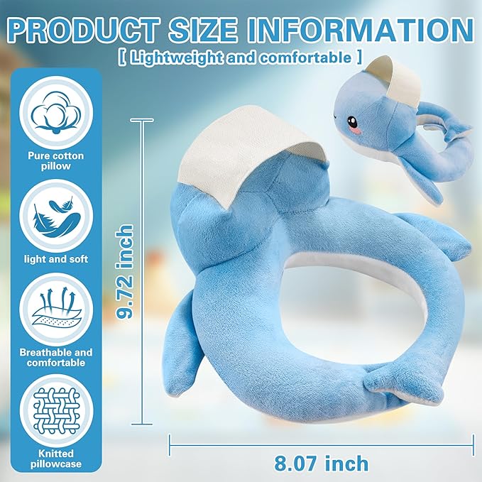 kornsurte Bottle Holder Pillow, Nursing Support Cushion for Bottle Feeding & Breastfeeding, Resolve Arm Soreness and Fatigue (Blue)