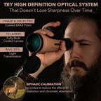 12x50 Monocular Telescope - FMC Fogproof, IP67 Waterproof Hand Held Telescope - BAK4 Phase and Dielectric Coated Prism - Adventure Accessories Set: Bag, Smartphone Adapter, Mini Tripod