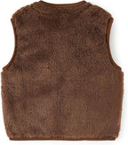 Baby Boys Girls Fleece Vest Zip Up Cute Bear Jackets Fuzzy Fall Winter Warm Clothes Newborn Outwear for Toddler Infant