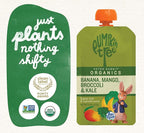 Pumpkin Tree Peter Rabbit Organics, Banana, Mango, and Kale, 4 Squeeze Pouch, Mango, Broccoli & Kale, 4.4 Ounce (Pack of 10)