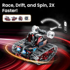 Sillbird Robot Building Kit with Remote Control Gifts for Kids Boys Ages 8-12, STEM Coding Robotic Technic Tracked Racer Car Toys for Birthday - Build 4in1 Model with 631 Pieces