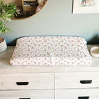 Sorrel + Fern Baby Changing Pad Cover 2-Pack for Girls (Juliette) - Premium Fitted Sheets Baby Diaper Changing Table Cover - Buttery Soft Cotton Blend