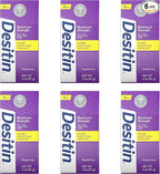 Desitin Maximum Strength Baby Diaper Rash Cream with 40% Zinc Oxide for Treatment, Relief & Prevention, Hypoallergenic, Phthalate- & Paraben-Free Paste, Travel Size, 2 oz (Pack of 6)