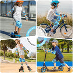 BOSONER Kids/Youth Knee Pad Elbow Pads for Roller Skates Cycling BMX Bike Skateboard Inline Rollerblading, Skating Skatings Scooter Riding Sports
