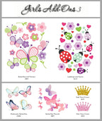 Decor Designs Decals Girls Nursery Baby Grey and Pink Elephant Custom Name Personalized Wall Decal Sticker for Playroom Decor or Baby's Room (Multi-Sizes) (Name, Without Initial)