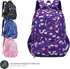 Girls Backpack - 17" Tall Large Elementary School Bag, Doubleday Collection, 24L Capacity, Dream Purple