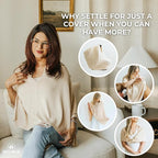 Breathable Nursing Cover Poncho – Stylish Multi-Use Breastfeeding Scarf, Car Seat Cover & Baby Blanket for Modern Moms
