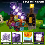 Magnetic Blocks Building Toys Set, Magnetic Building Blocks STEM Construction Toys, 3D Sword Light Up Magnet Cubes Montessori Sensory Stacking Toy for Toddlers Age 3 4 5 6 7 8