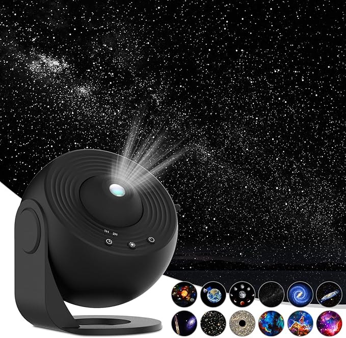 Galaxy Projector for Bedroom,Star Projector,HD Image Large Projection for Bedroom Night Light,Planetarium Projector Galaxy Night Light Projector for Kids Include 4K Replaceable 13 Galaxy Discs