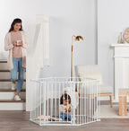 Regalo 144-Inch Super Wide Adjustable Baby Gate and Play Yard, Award Winning Brand, 2-in-1, Bonus Kit, Includes 4 Pack of Wall Mounts