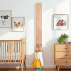Wood Growth Chart for Wall - Growth Chart Wood Growth Chart for Kids Wooden Ruler Growth Chart Child Height Wall Chart Grow Chart for Wall Kids Wall Ruler Height Chart-Modern Natural