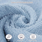 Baby Washcloths 6 Pack 100% Cotton Soft and Absorbent Terry 10" x 10" Wash Cloths Wipes for Face Hand Body Burp Rag with Sensitive Skin for Newborns Infants Toddlers