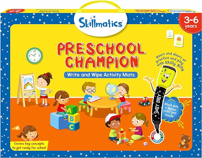 Skillmatics Preschool Champion, Fun Learning Activities, Educational Toy and Game, Gifts for Ages 3, 4, 5, 6