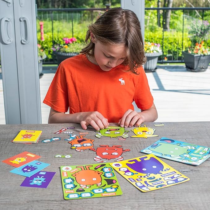 Open The Joy Magnetic Emotions Playset: Explore, Learn, and Express Feelings with Mix and Match Magnetic Characters and Expressive Faces - Ages 4 and Up