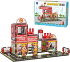Magnetic Tiles, 50PCS Fire Station Theme Building Blocks Set, Magnet Building Blocks and STEM Preschool Toys for Toddlers Kids Ages 3-5 5-7 8-10