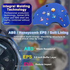 Kids Bike Helmet with DIY Stickers and Knee Pads Elbow Pads Wrist Guard Set for Ages 3-8-14 Toddler Boys Girls Helmet for Roller Skates Cycling Skateboarding Bicycle Scooter